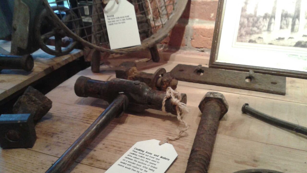 *artefacts from buidling the Pontcysyllte Aqueduct