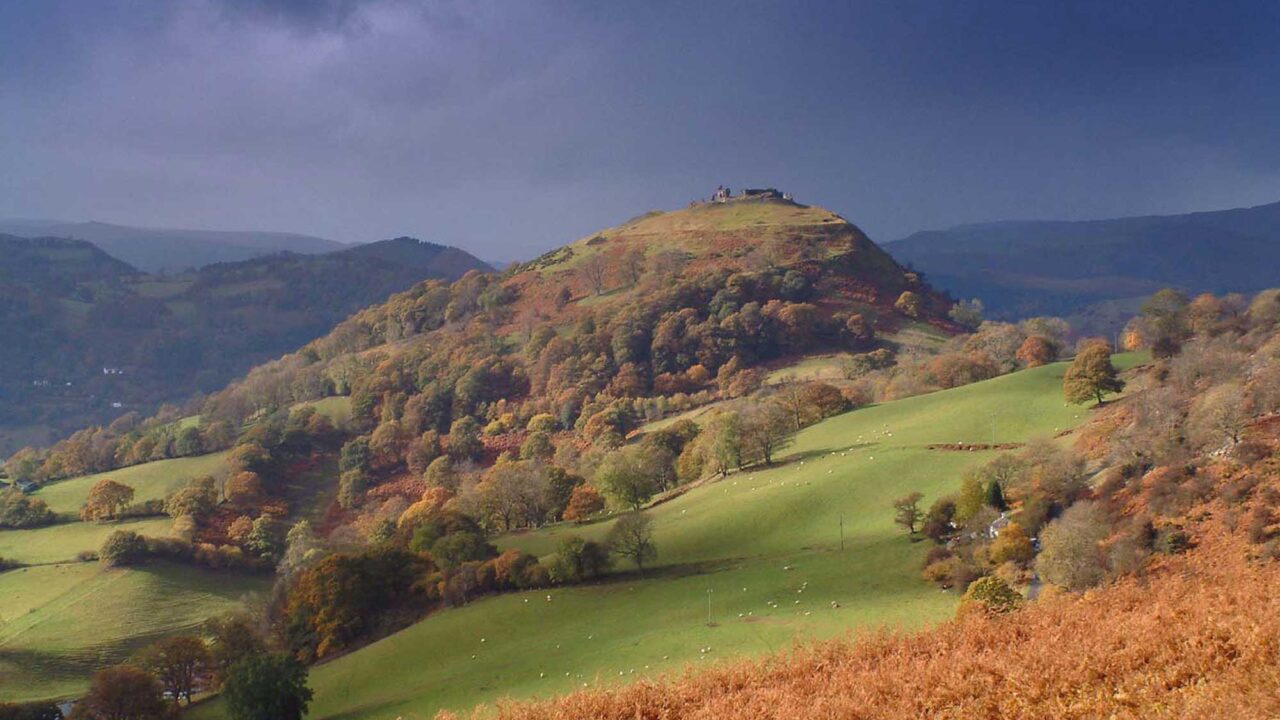 *Panorama of Dinas Brân