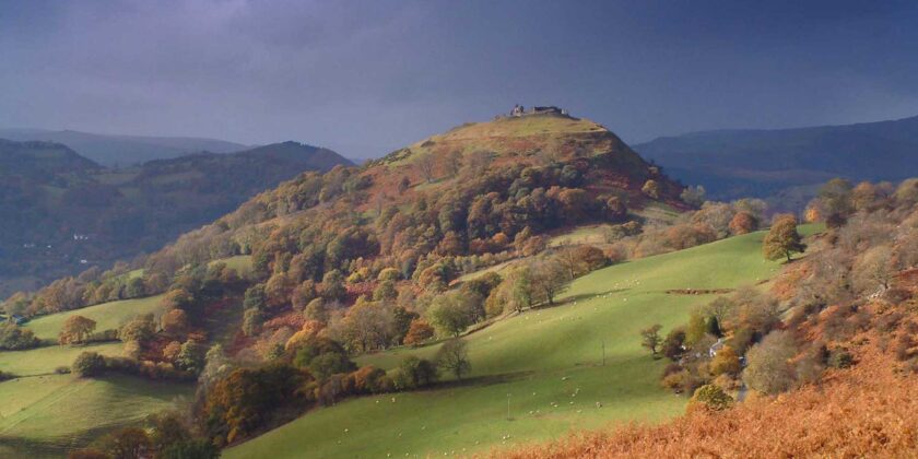 *Panorama of Dinas Brân