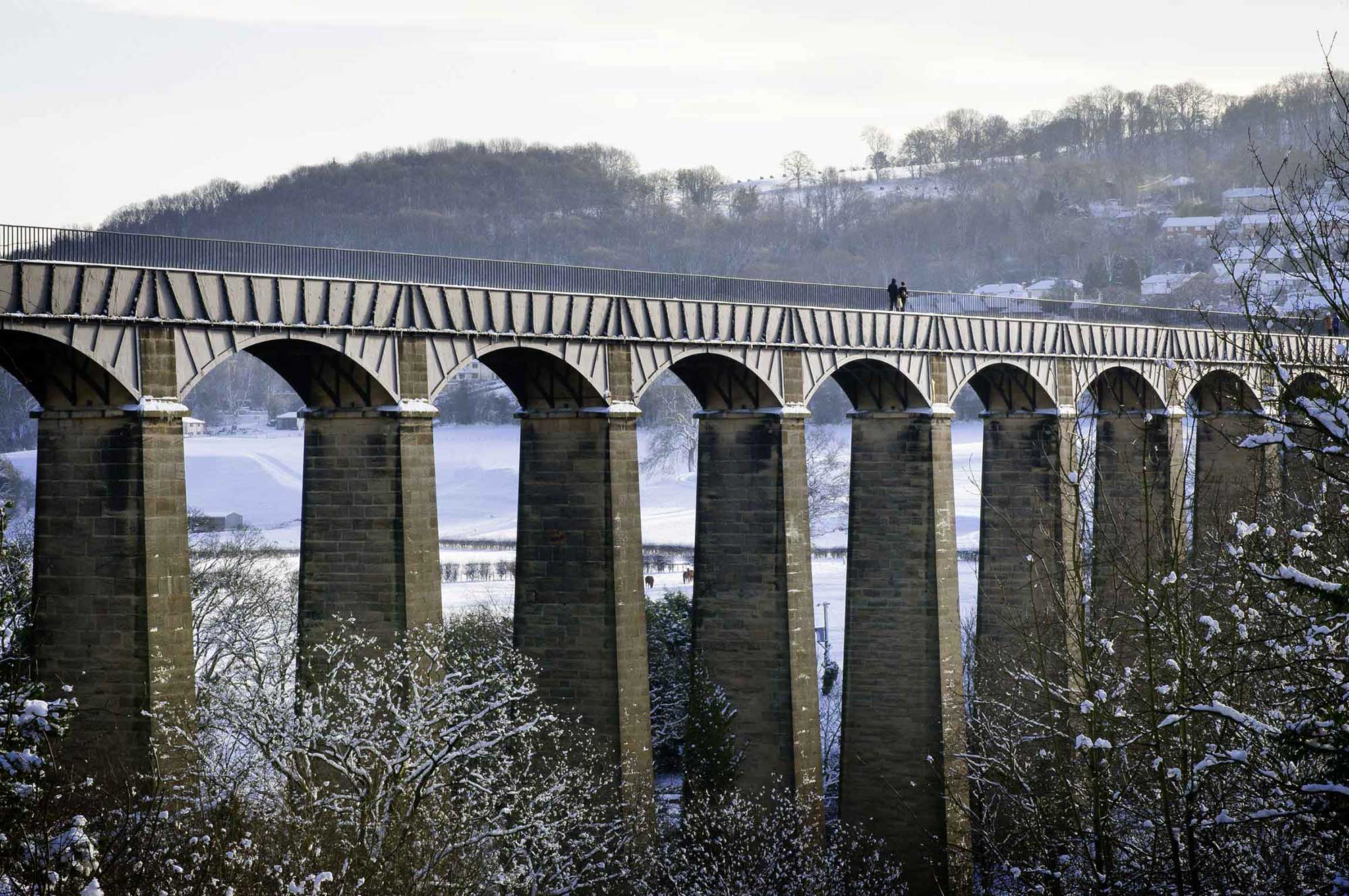 Pontcysyllte Aqueduct winter view