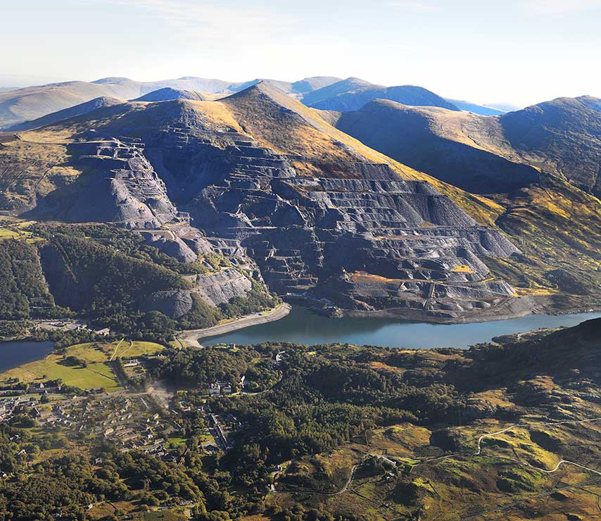 The slate landscape of North West Wales