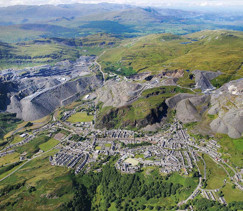 The slate landscape of North West Wales