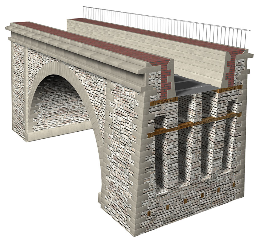 Hollow Chirk Aqueduct model