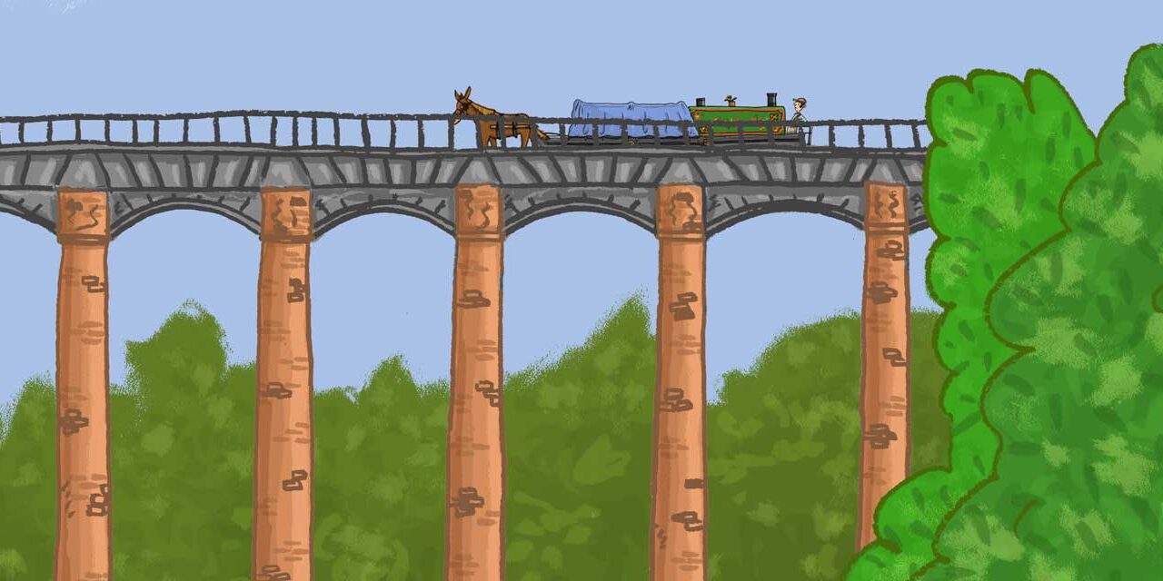 pontcysyllte aqueduct drawing