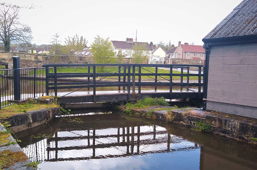 Swivel bridge, Trevor Basin Pont fwylltid, basn Trefor