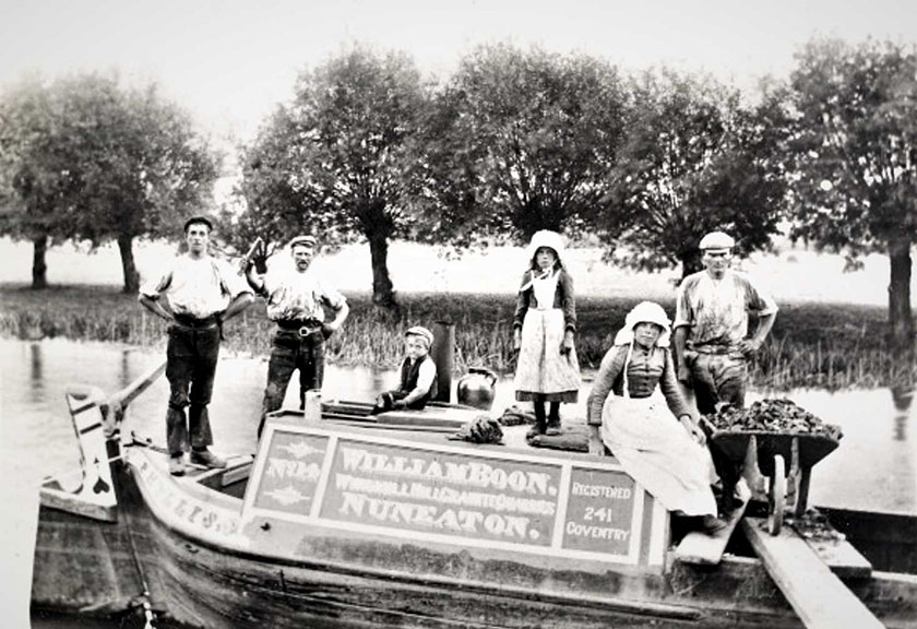 Family on a boat