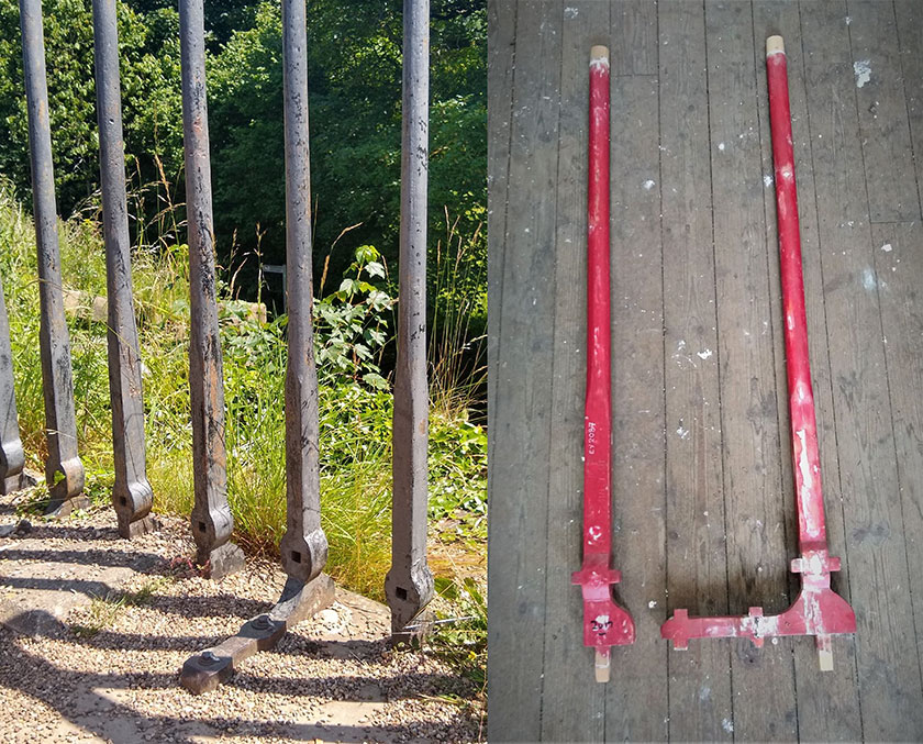 Rheiliau Pontcysyllte Pontcysyllte railing