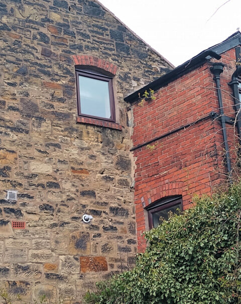 Brick and sandstone building