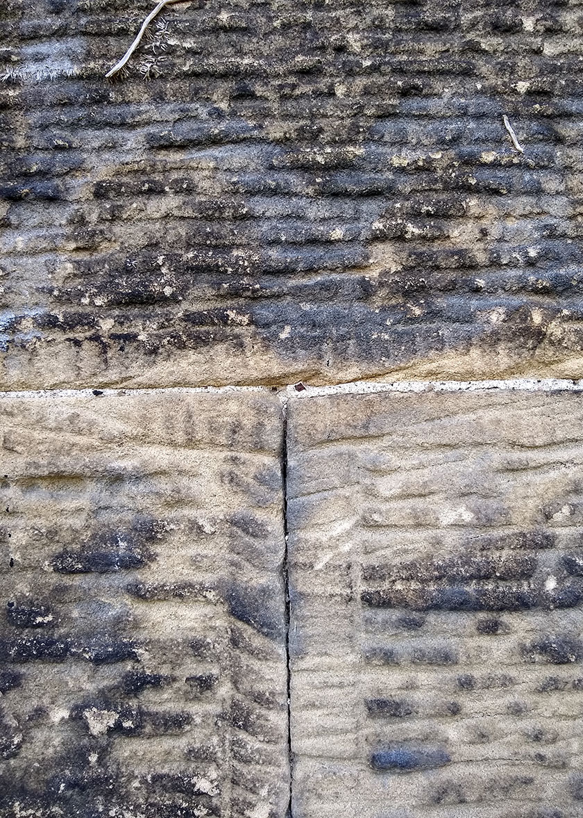 Manylion gwaith maen yn nyfrbont Pontcysyllte  Detail of masonry at Pontcysyllte Aqueduct