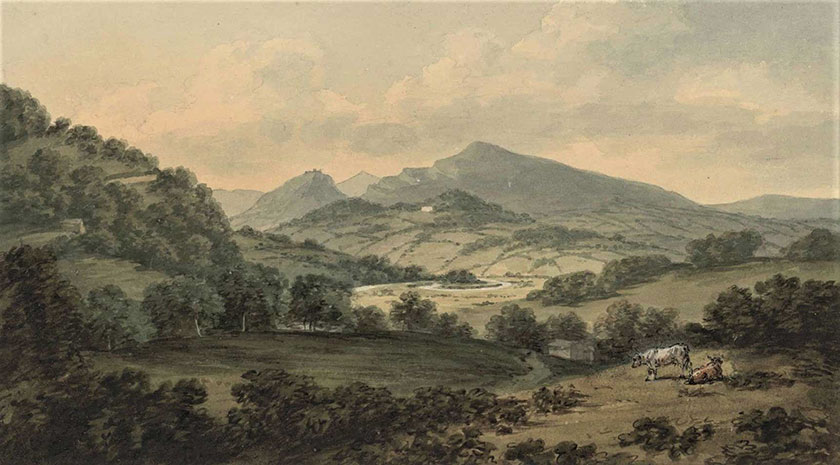 Vale of Llangollen before the aqueduct