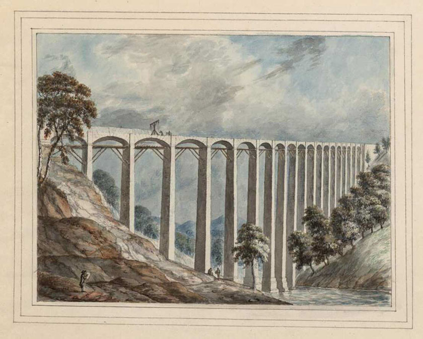 Dyfrbont anorffenedig Unfinished aqueduct