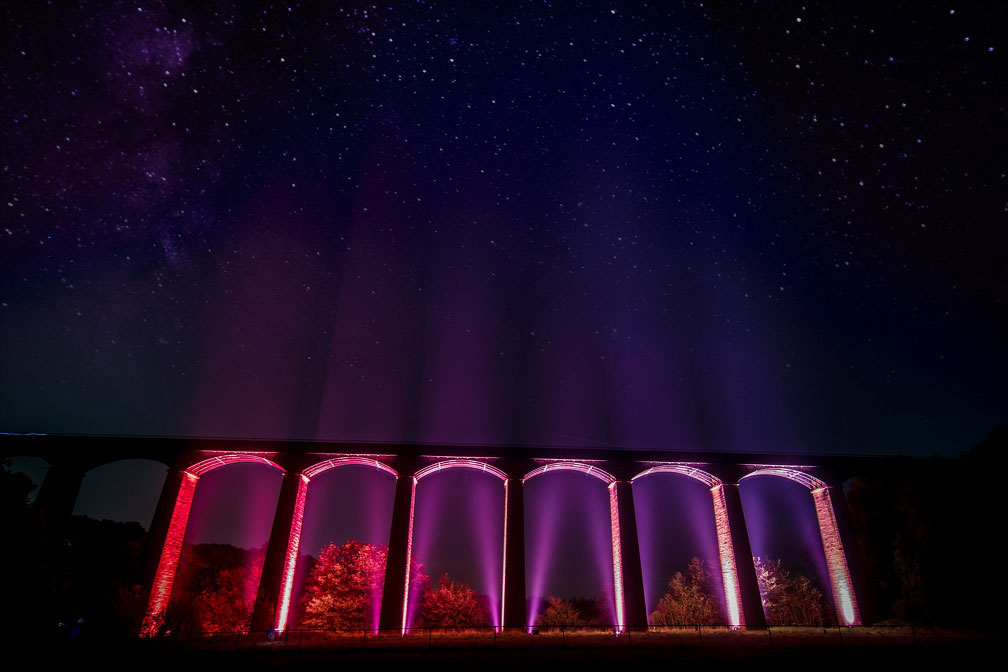 Pontcysyllte Aqueduct Illuminated