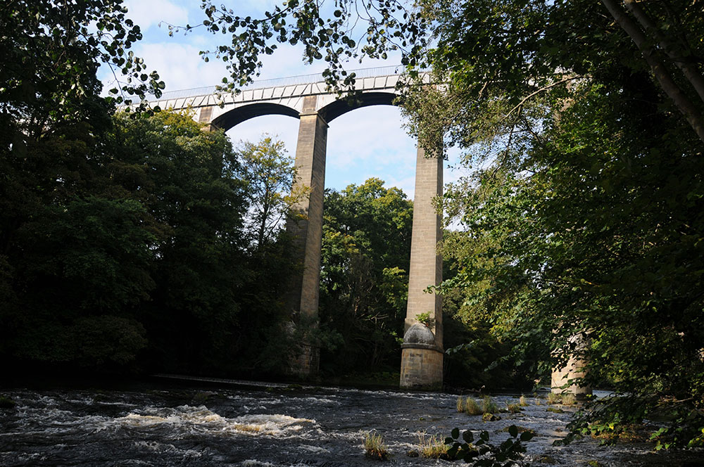 Pontcysyllte Aqueduct from the River Dee