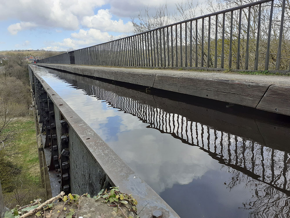 Towpath overhanging