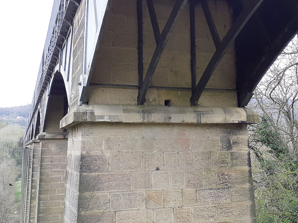 Under Pontcysyllte Aqueduct arches